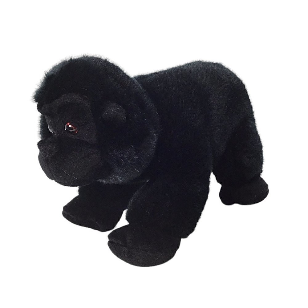 Aurora Mist Gorilla Black Poseable Pals 9" Plush Stuffed Animal Ape Monkey Soft